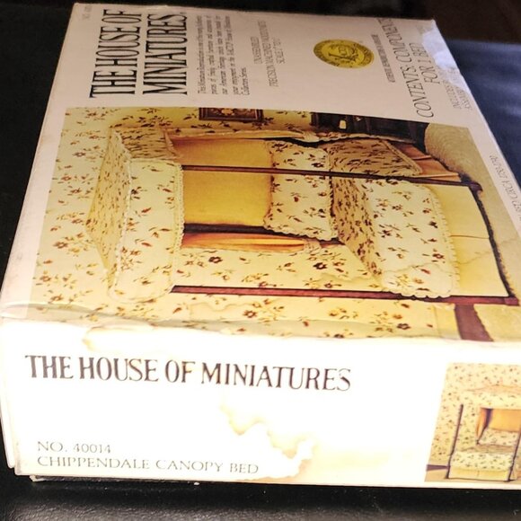 X-Acto The House of Miniatures #40014 Chippendale Canopy Bed - Picture 2 of 3